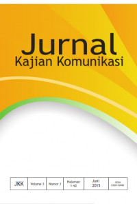 Jurnal Kajian Komunikasi Volume 3, Nomor 1, Tahun 2015