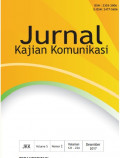 Jurnal Kajian Komunikasi Volume 5, Nomor 2, Tahun 2017