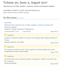 Economic Change and Restructuring Volume 50 Issue 3