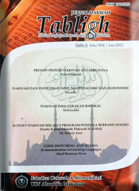 Jurnal Dakwah Tabligh Volume 19, Nomor 1, Juni 2018