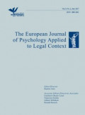 The European Journal of Psychology Applied to Legal Context 2019 - Vol. 11,  NO. 2