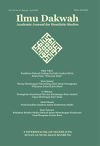 Ilmu Dakwah: Academic Journal for Homiletic Studies Volume Vol 13, No 1 (2019)