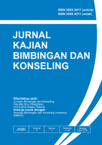 Jurnal Kajian Bimbingan dan Konseling Vol 3, No 1 (2018)