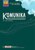 KOMUNIKA: Jurnal Dakwah dan Komunikasi Volume 13, Nomor 1 (2019)