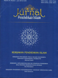 Jurnal Pendidikan Islam (Journal of Islamic Education) Vol. 5 No. 2 (2016)