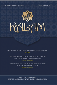 KALAM : Pemikiran Islam Volume 9 No.1(2015)