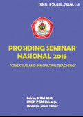 Prosiding Seminar Nasional  : Creative And Innovative Teaching 2015