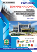 Prosiding Seminar Nasional Penyuluhan, Komunikasi Pembangunan dan Pemberdayaan Masyarakat