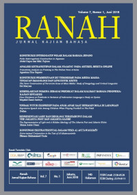 Ranah: Journal of Language Studies Vol 7, No 1 (2018)