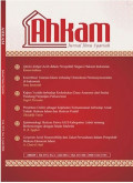 Ahkam : Jurnal Ilmu Syariah, Volume 18, No. 2, Juli 2018