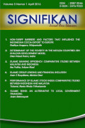 SIGNIFIKAN: Jurnal Ilmu Ekonomi, Volume 6, No. 2 (2016)