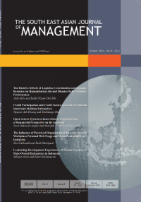 The South East Asian Journal of Management Volume 9, No. 1 April 2015